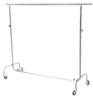 2m Straight Garment Rail